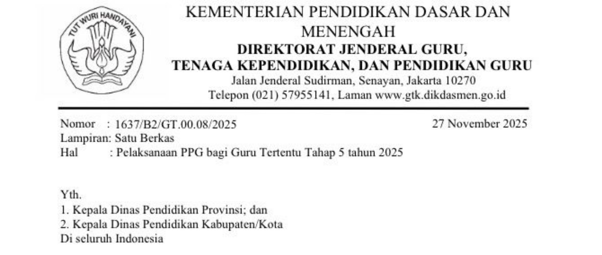 Kuota dan jadwal PPG guru tertentu tahap 5 sudah bisa dilihat.