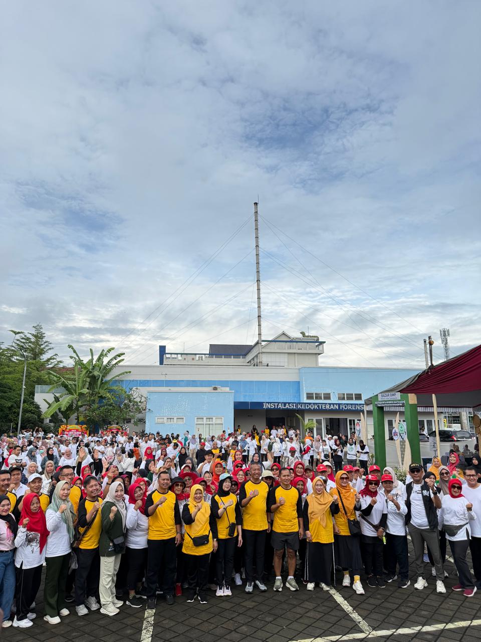 Senam dan jalan sehat bersama Bupati Tulungagung dan Wakil Bupati Tulungagung