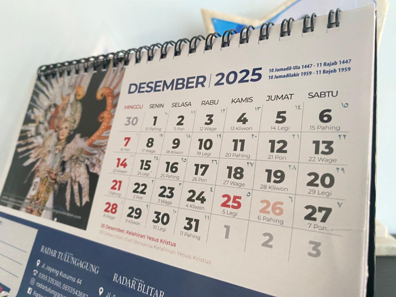 Desember ini ada cuti bersama plus long weekend yang bisa digunakan untuk liburan. (DR PERDANA/RADAR TULUNGAGUNG)