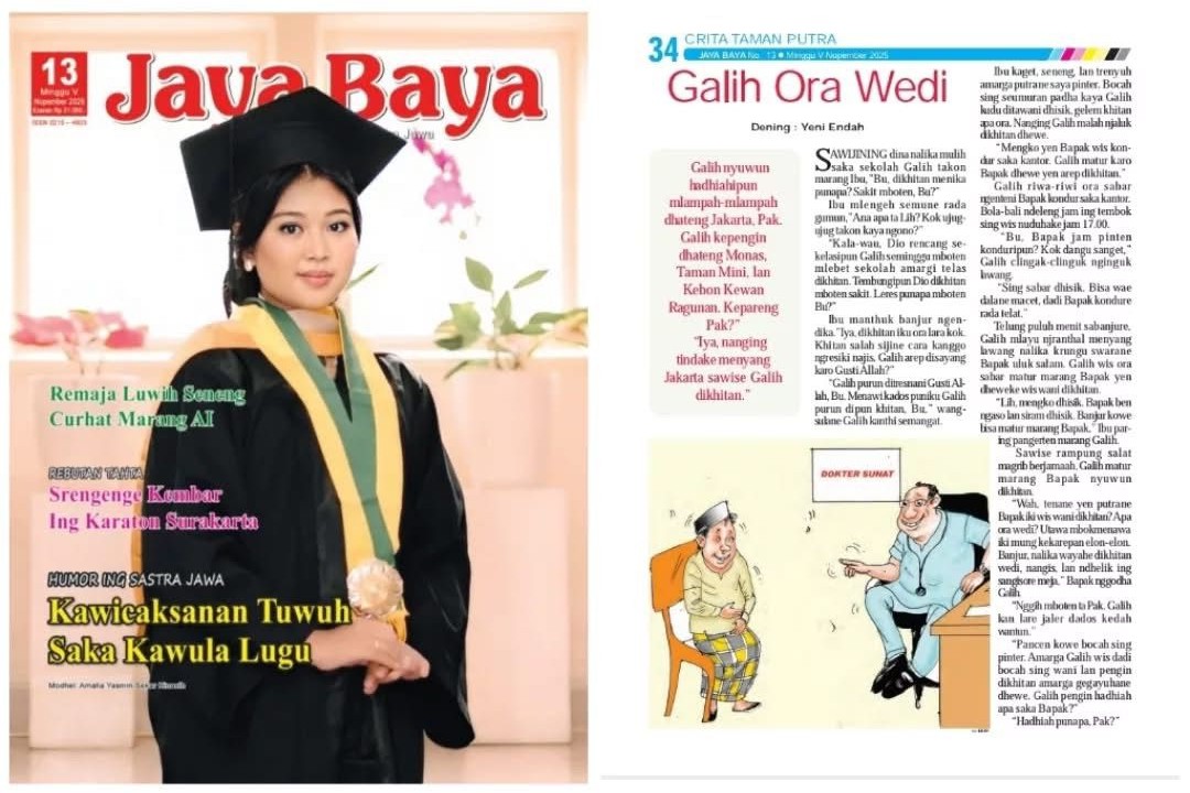Salah satu cover majalah Jaya Baya di 2025. (FACEBOOK YENI ENDAH)