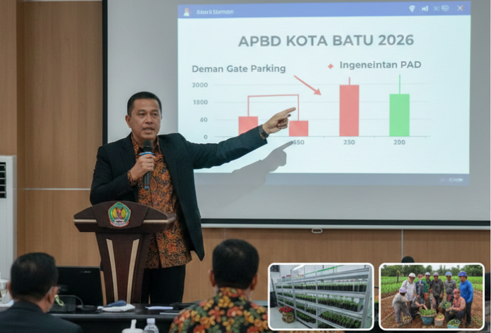 Wali Kota Batu Nurochman hadir dalam rapat paripurna pengesahan APBD 2026 bersama DPRD Kota Batu. (Ilustrasi)