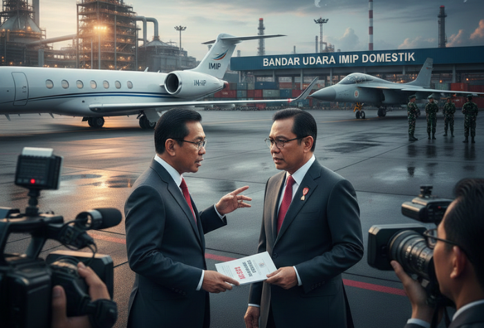 Luhut Binsar Pandjaitan memberikan klarifikasi terkait status Bandara IMIP Morowali yang disebut tidak pernah diizinkan sebagai bandara internasional. (ilustrasi)