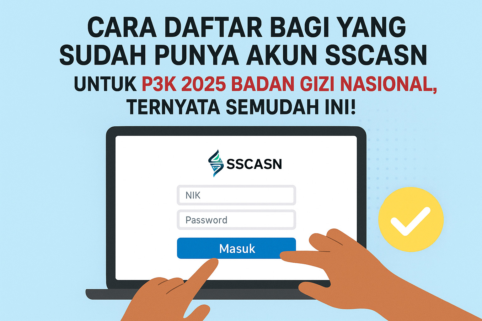 Seleksi P3K 2025 Badan Gizi Nasional dibuka.(ilustrasi AI)