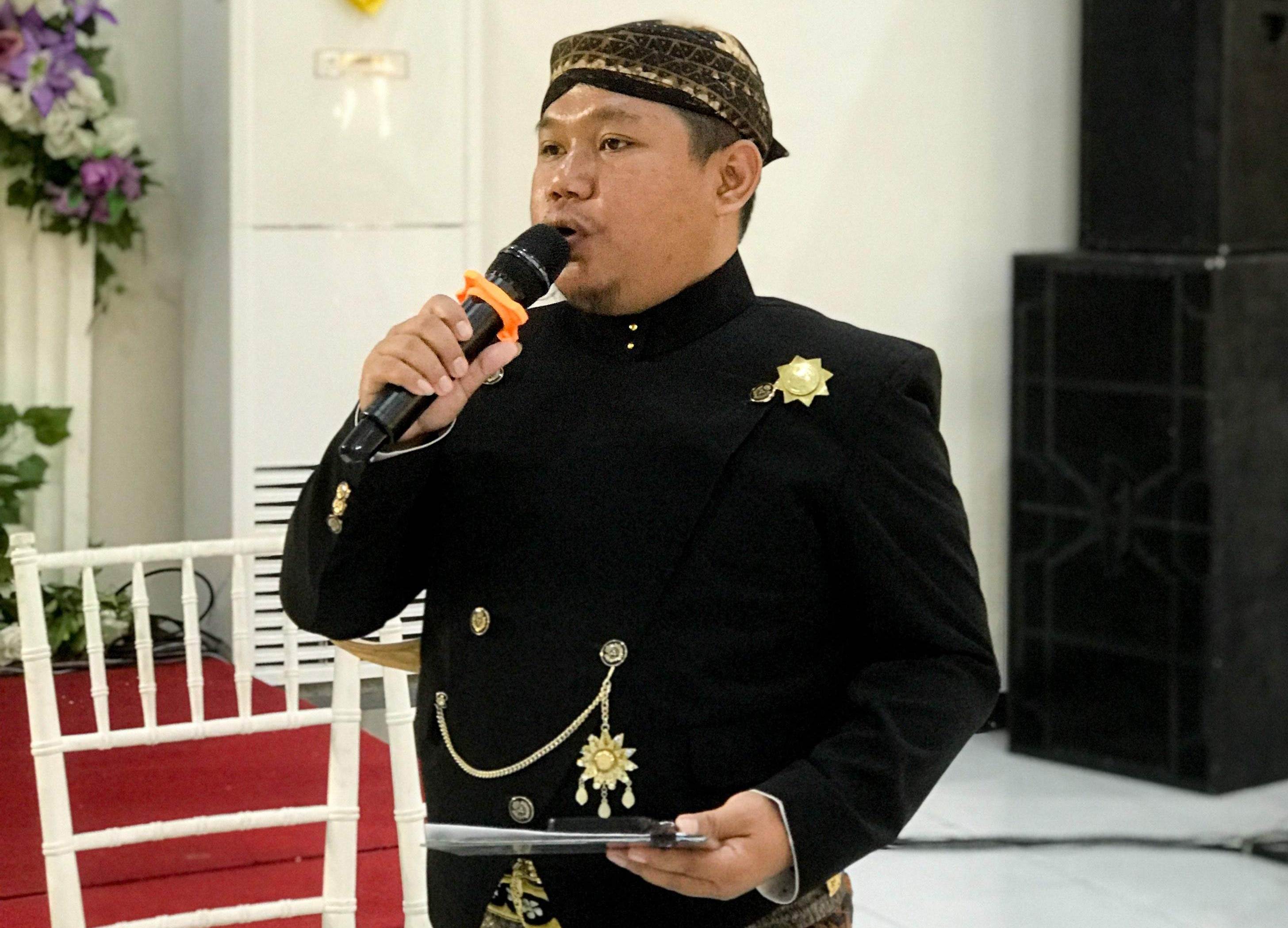 Didit Agung Prasetyo saat tanggapan di sebuah acara pernikahan. (DOK PRIBADI)