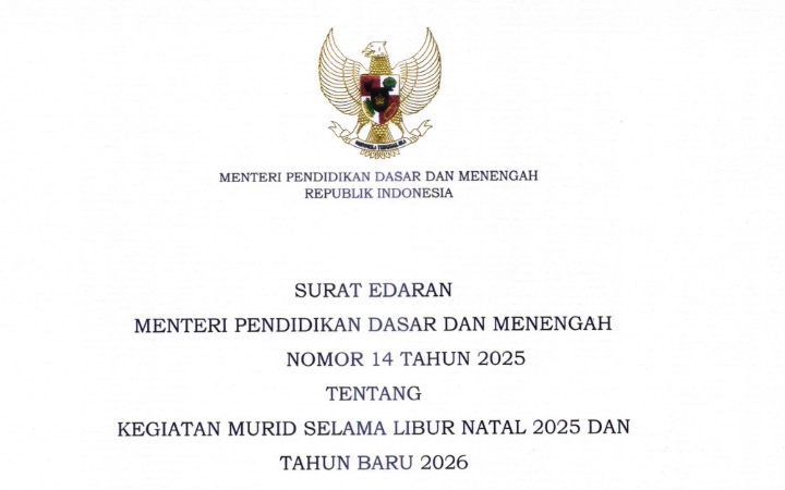 Surat Edaran Mendikdasmen Nomor 14 Tahun 2025 resmi menjadi perhatian serius bagi dunia pendidikan.