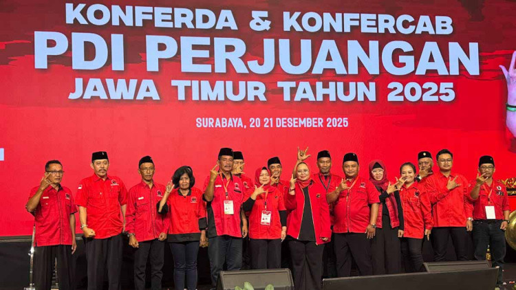 Jajaran pengurus DPC PDI Perjuangan Tulungagung masa bakti 2025-2030. (https://pdiperjuangan-jatim.com/)