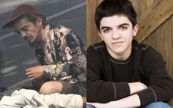 Tyler Chess, mantan bintang Nickelodeon, terlihat mengenakan pakaian lusuh saat berada di depan pertokoan di California, Amerika Serikat.