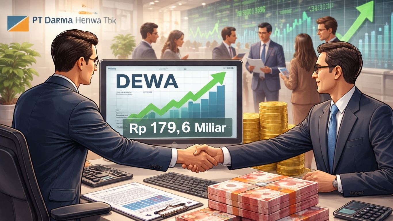 CGS International Sekuritas Indonesia menambah koleksi saham DEWA dengan nilai fantastis.(ilustrasi AI)