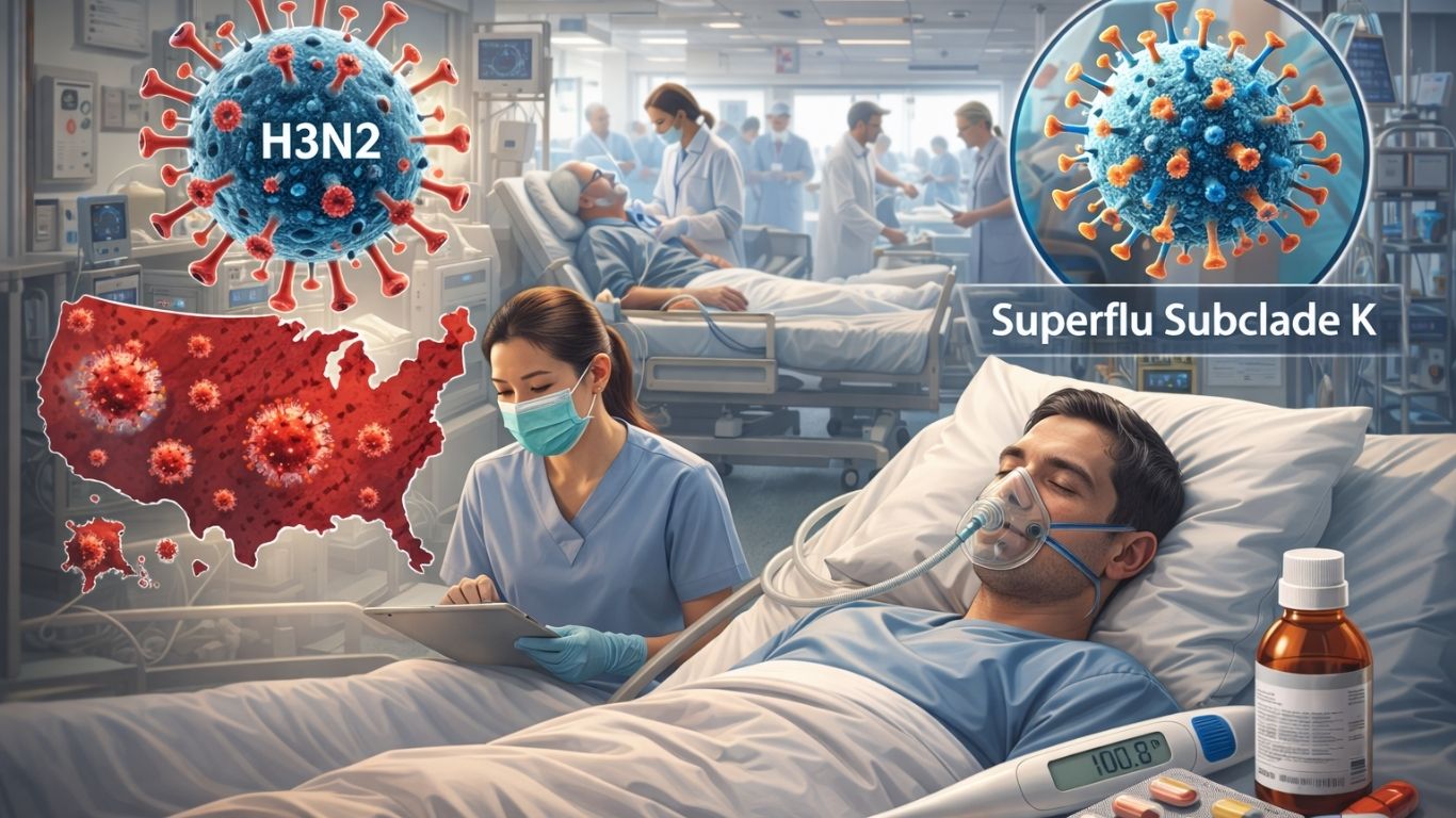 CDC menyebut sedikitnya 4,6 juta kasus flu telah terdeteksi sepanjang musim ini.(ilustrasi AI)
