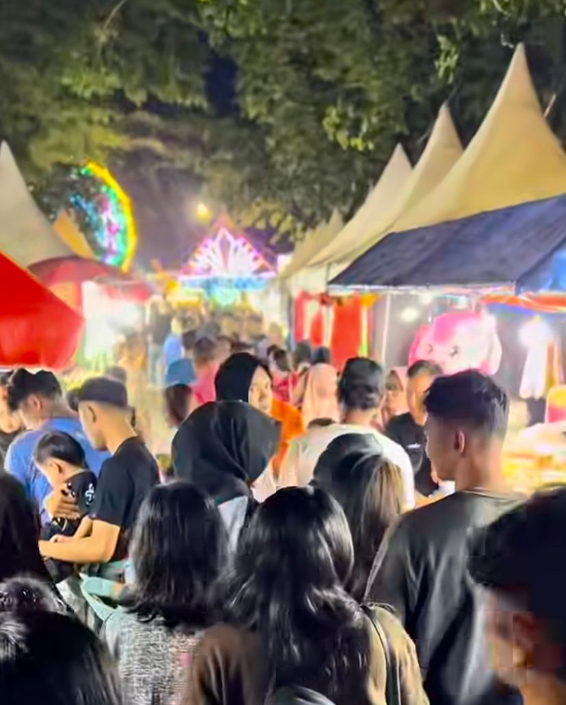 PG Modjopanggoong Tulungagung gelar pasar malam di akhir tahun.(RACHMAD NUR YAHYA/RADAR TULUNGAGUNG)
