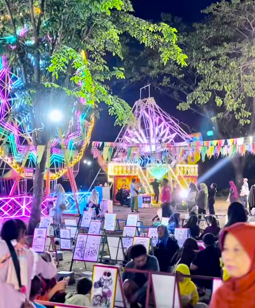 PG Modjopanggoong Tulungagung gelar pasar malam di akhir tahun.(RACHMAD NUR YAHYA/RADAR TULUNGAGUNG)