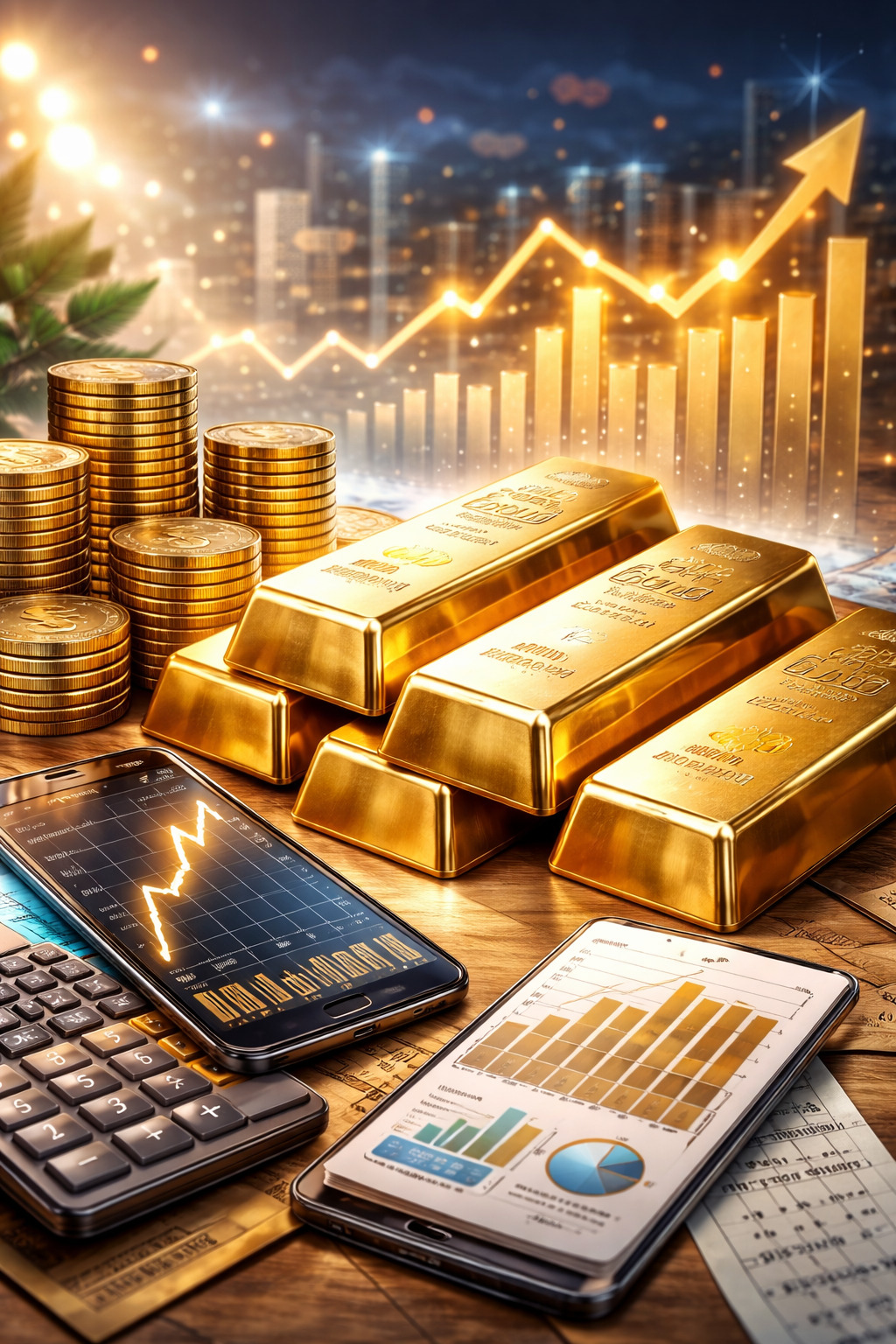 Investasi emas 2026 menjadi topik hangat karena harga emas batangan Antam telah menembus level Rp 2,48 juta per gram per 1 Januari 2026.(ilustrasi AI)