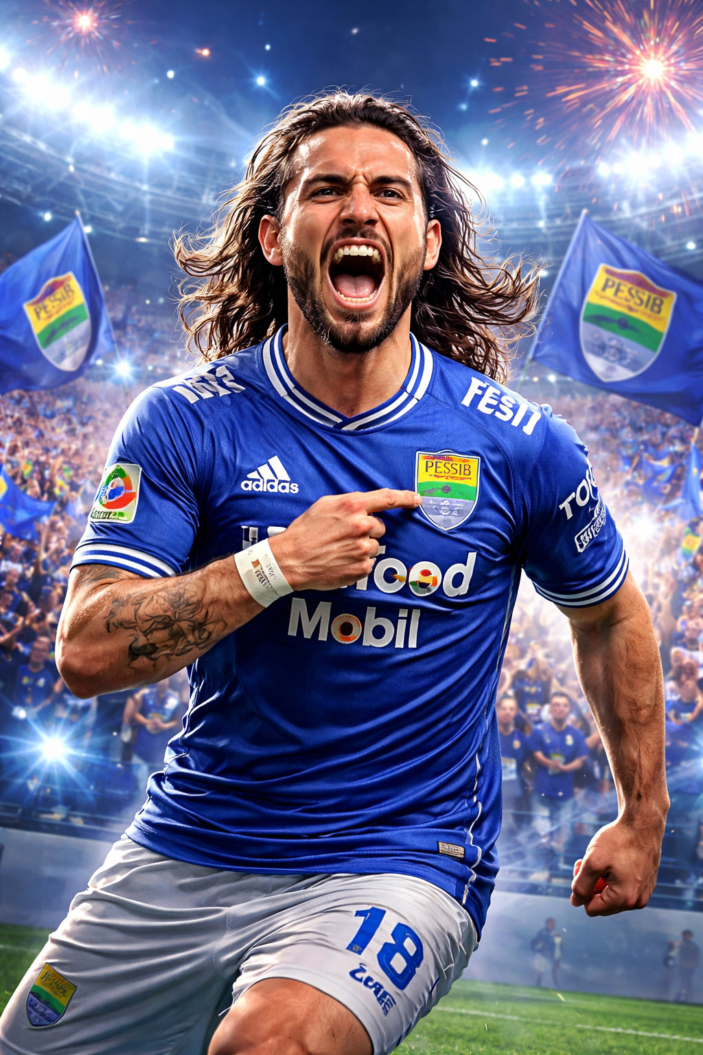 Rumor Adrian Luna ke Persib Bandung kembali menguat.(ilustrasi AI)