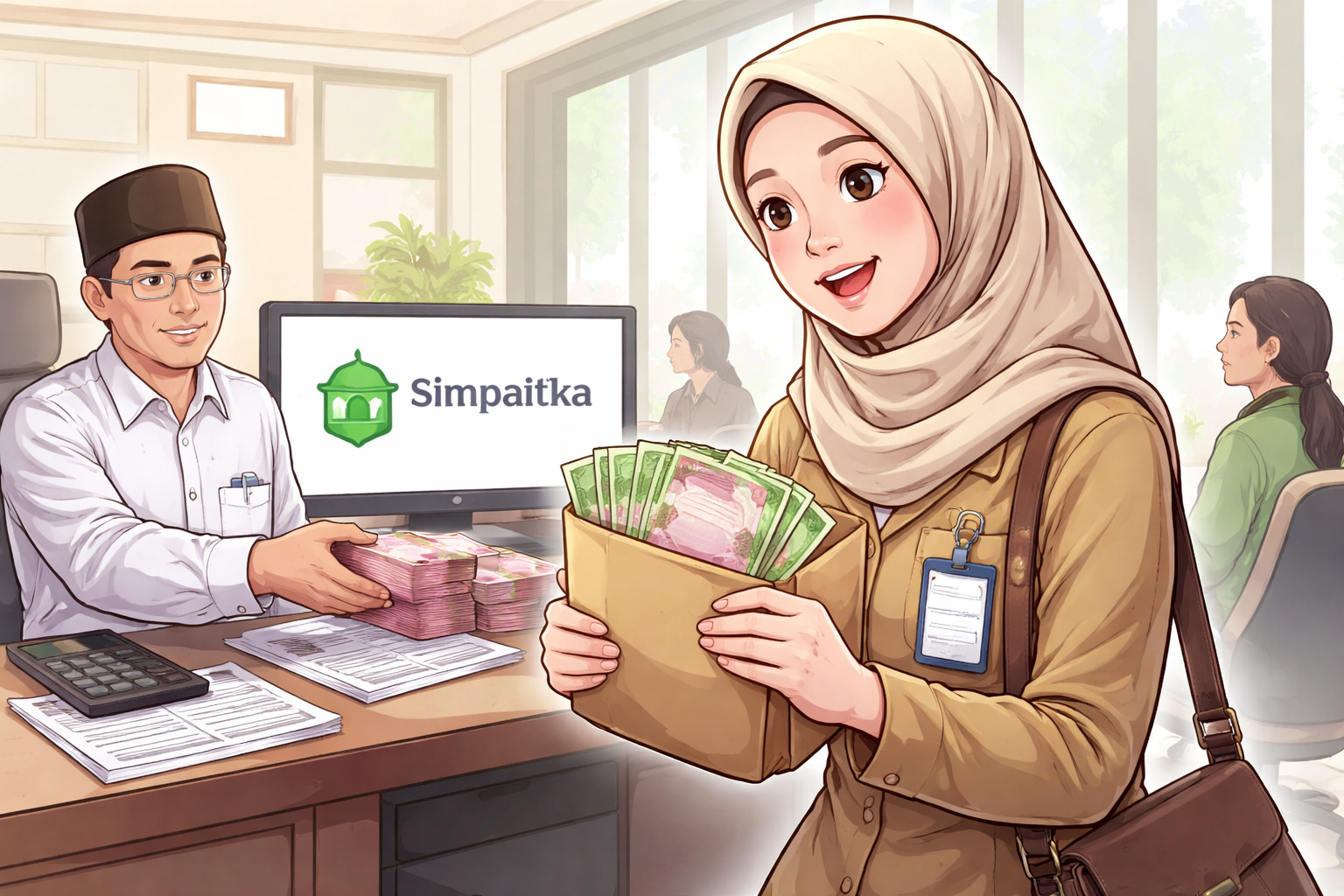 Kemenag) mulai menyalurkan BSU Kemenag untuk guru non sertifikasi.(ilustrasi AI)