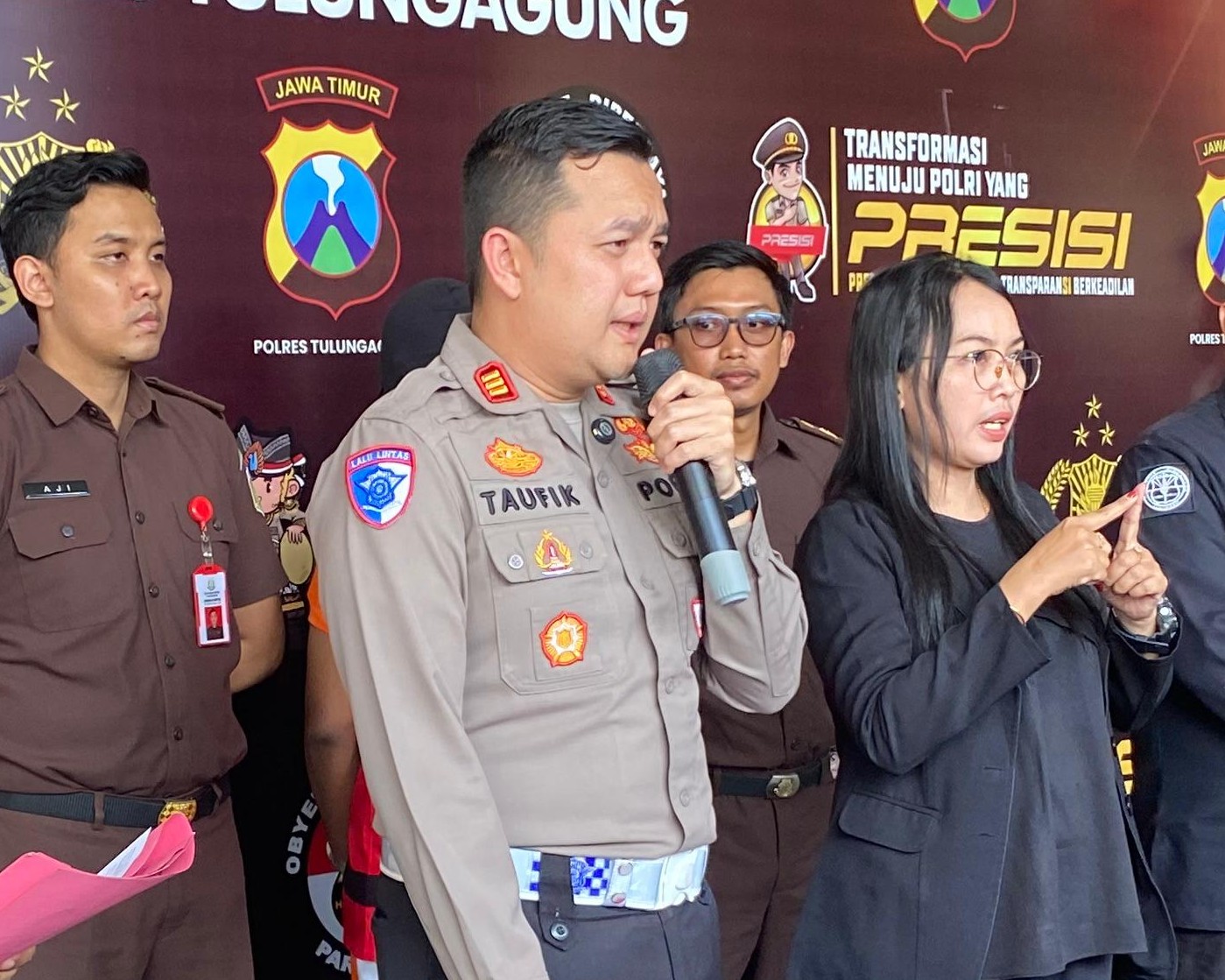 Kasatlantas Polres Tulungagung AKP Mohammad Taufik Nabila.