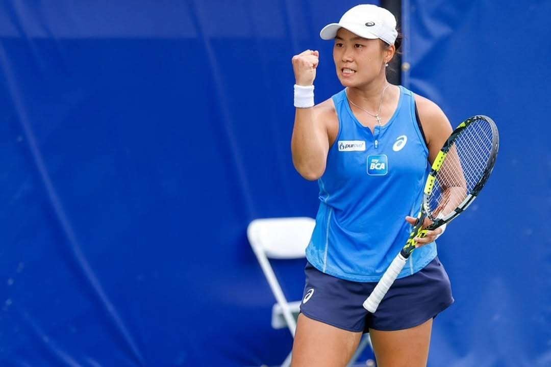 Janice Tjen melesat dari ranking 500-an ke 56 WTA dalam setahun.(instagram.com/janicetjen)