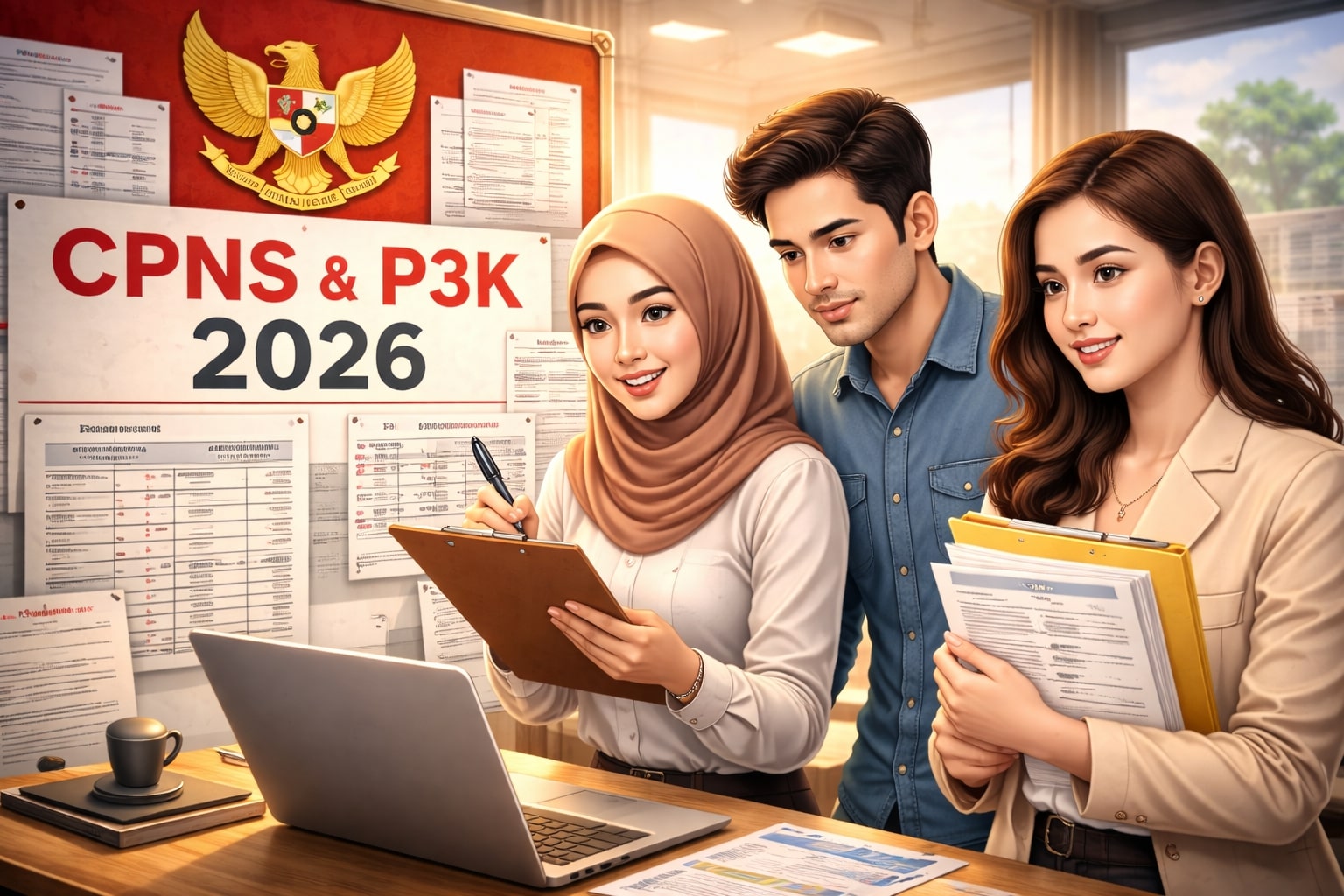 Update CPNS dan PPPK 2026 terbaru. Rekrutmen ASN mulai dibuka,(ilustrasi AI)