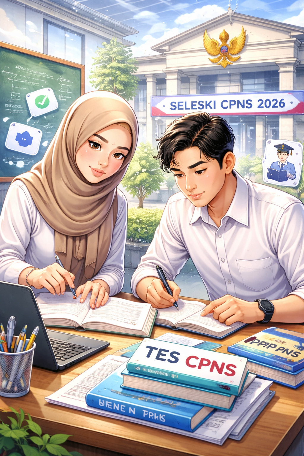 Pemerintah memastikan akan mengubah total skema penerimaan guru dan dosen mulai tahun 2026.(ilustrasi AI)