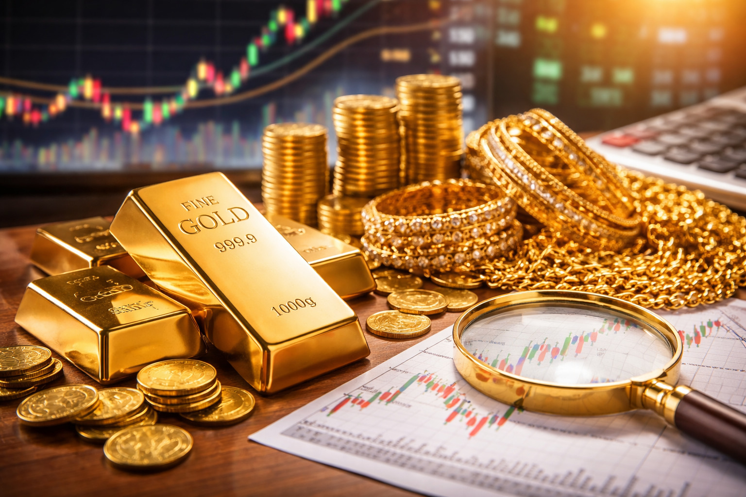 Harga emas hari ini 8 Januari 2026 kompak naik mulai dari Antam, UBS, hingga Galeri 24.(ilustrasi AI)
