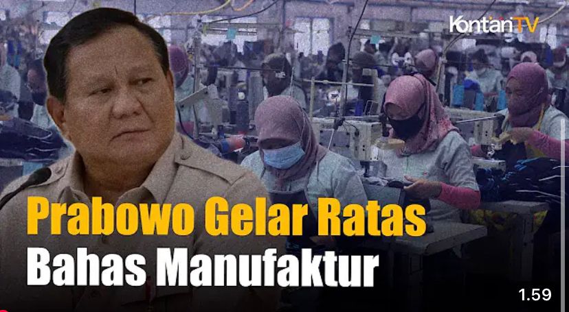 Rapat terbatas Prabowo di Hambalang bahas revitalisasi industri tekstil, semikonduktor, hingga proyek hilirisasi Rp6 miliar.