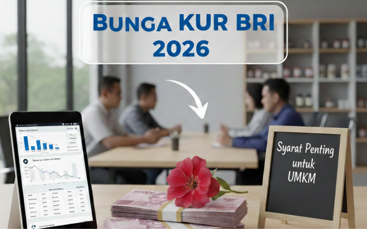 Bunga KUR BRI 2026 hanya 6% flat! Simak simulasi cicilan per bulan dan cara pilih tenor agar cicilan ringan untuk UMKM.(Ilustrasi)