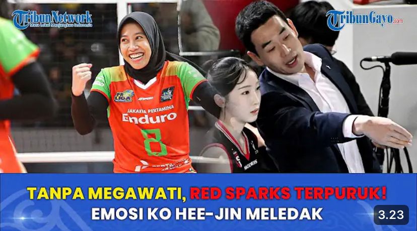Red Sparks tanpa Megawati makin terpuruk di Liga Voli Korea 2025-2026. Tiga kekalahan beruntun bikin Ko Hee-jin frustrasi.
