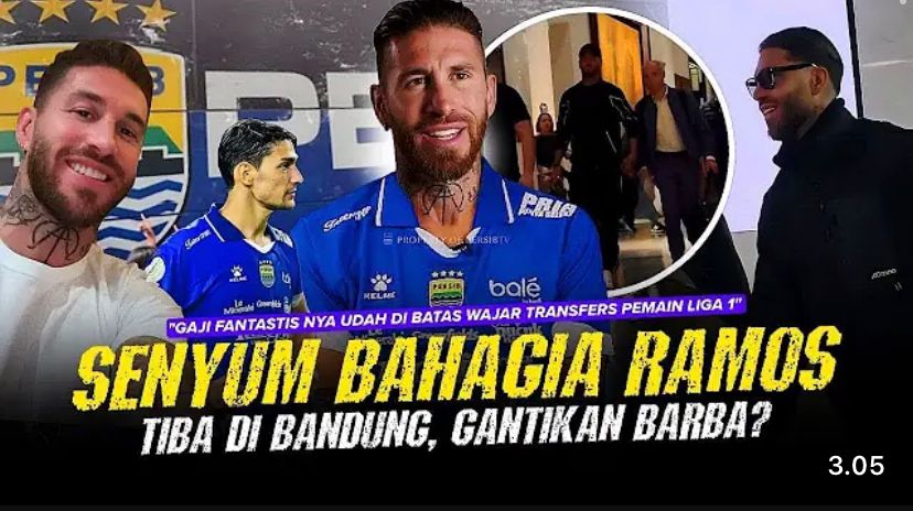 Sergio Ramos ke Persib Bandung menguat usai batal gabung Manchester United. Maung Bandung siapkan opsi besar pengganti Federico Barba.