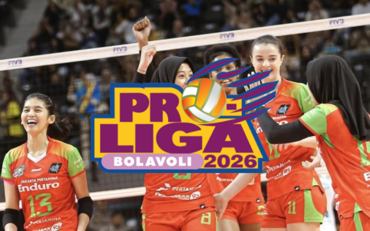 Jadwal Proliga 2026 sektor putri terbaru lengkap dengan hasil, klasemen, top skor, dan jadwal pertandingan live di Moji TV.