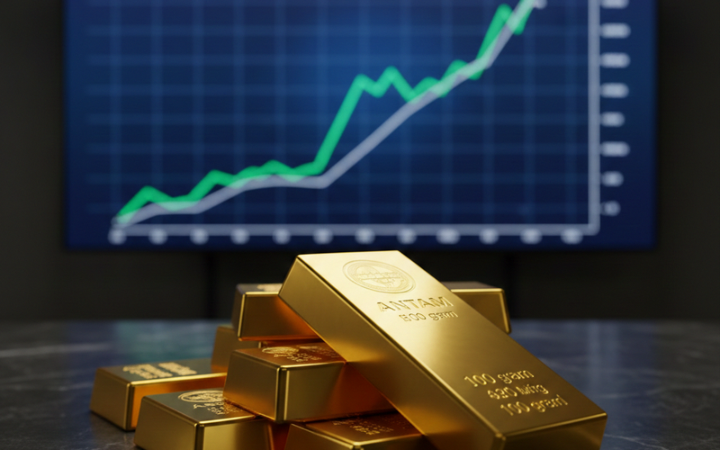 Harga emas Antam hari ini kembali bikin heboh! Rekor tertinggi sepanjang masa berhasil ditembus, Rp2,65 juta per gram.