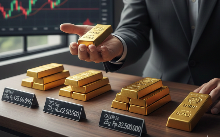 Antam, UBS, dan Galeri 24 mengalami kenaikan tipis. Jangan sampai salah waktu jual atau beli emas!