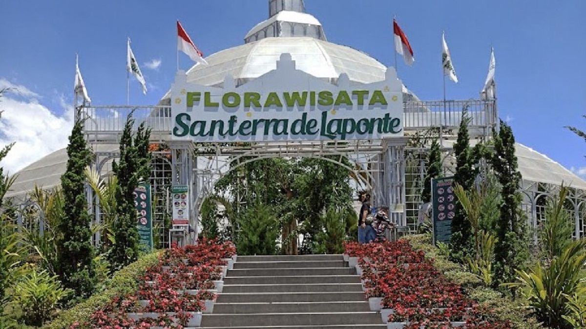 Florawisata Santerra De Laponte di Pujon, Kabupaten Malang.
