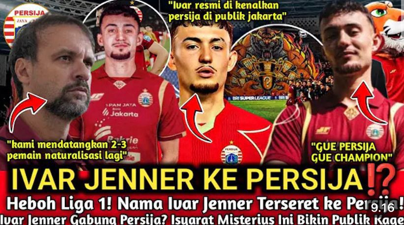 Rumor Ivar Jenner ke Persija Jakarta makin panas. Gelandang Timnas Indonesia disebut masuk proyek besar Macan Kemayoran musim depan.