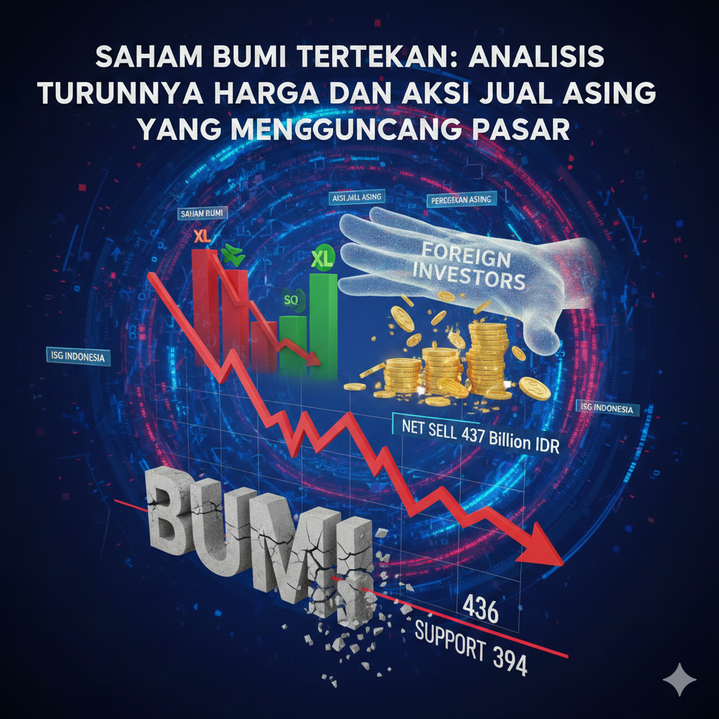 Saham Bumi (BUMI) kembali tertekan dengan aksi jual asing yang signifikan. Apa yang akan terjadi selanjutnya? Ikuti analisis lengkapnya dan temukan peluang di balik volatilitas pasar!