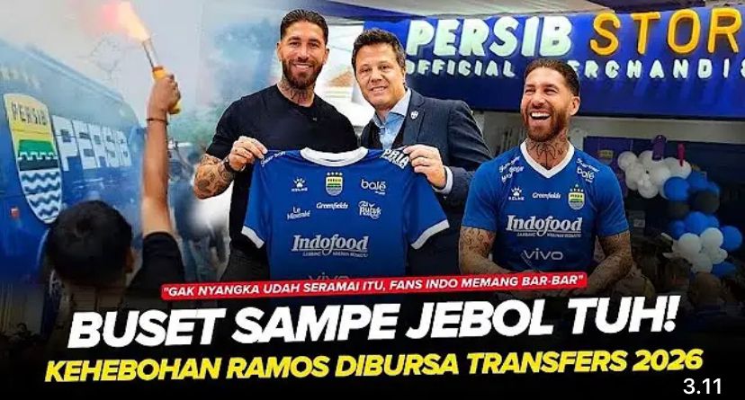 Sergio Ramos ke Persib Bandung jadi rumor panas. Bobotoh serbu Instagram sang bek dan pamer kreativitas yang bikin medsos heboh.