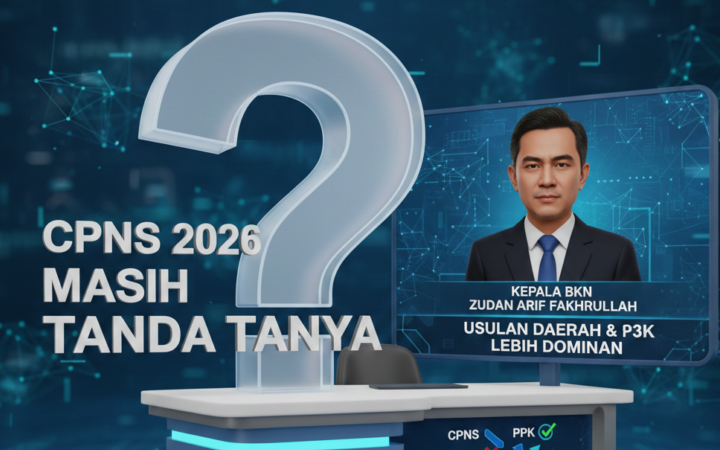 CPNS 2026 belum pasti dibuka. Kepala BKN ungkap penentuan formasi masih menunggu usulan daerah dan peluang P3K lebih besar.