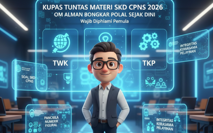 Materi SKD CPNS 2026 dibahas lengkap oleh Om Alman, mulai TWK, TIU, hingga TKP. Simak pola soal dan strategi belajarnya.