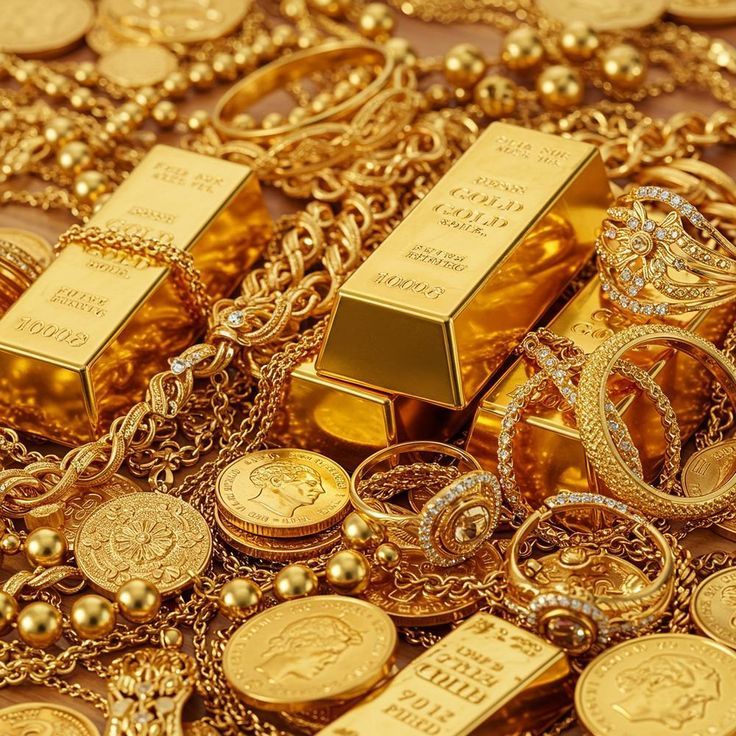 Harga emas hari ini Minggu 18 Januari 2026 melemah. Emas Antam turun Rp6.000, UBS dan Galeri 24 ikut terkoreksi.(Pinterest)