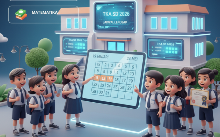Tes Kemampuan Akademik SD 2026 resmi digelar. Simak jadwal TKA, mapel ujian, tujuan, dan perannya untuk masuk SMP jalur prestasi.