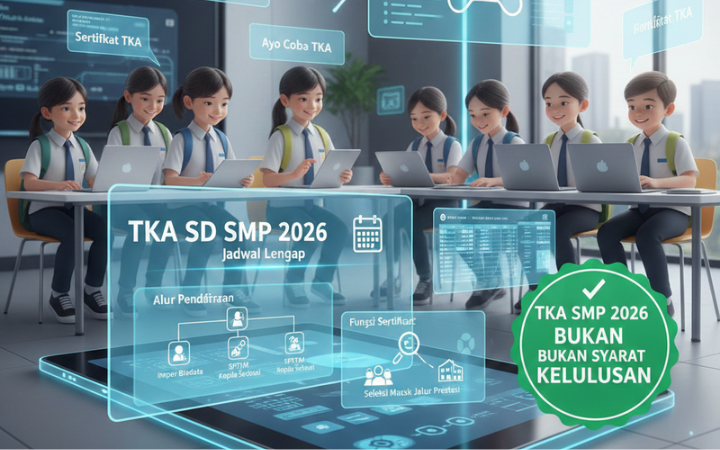 Tes Kompetensi Akademik TKA resmi diterapkan. Simak panduan login, jadwal tiap jenjang, dan fungsi TKA untuk SD hingga SMA.