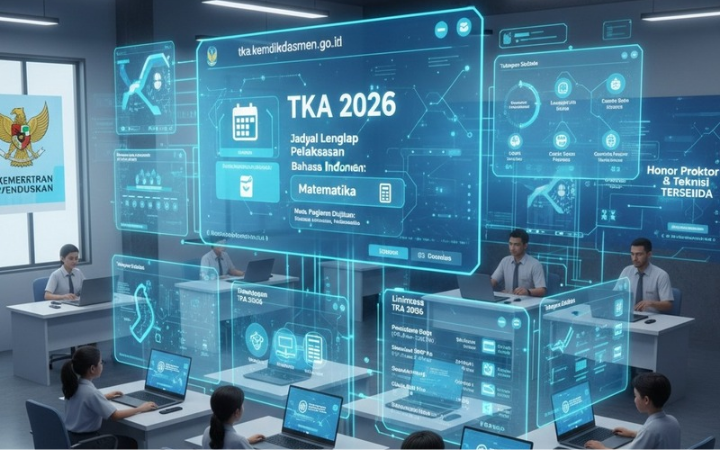 TKA SD SMP 2026 bukan syarat kelulusan. Simak jadwal lengkap, alur pendaftaran, mode pelaksanaan, hingga fungsi sertifikat TKA.