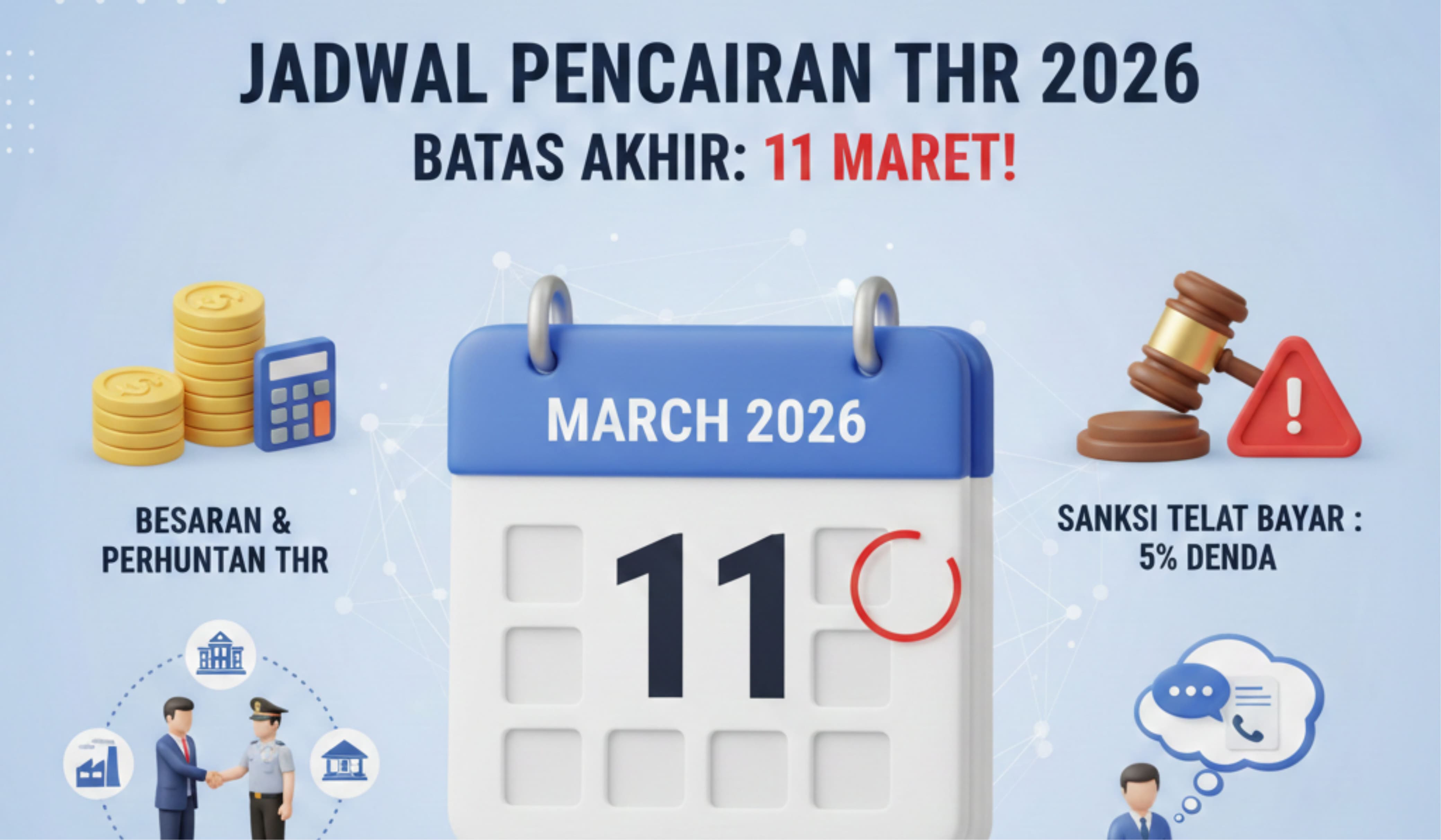 Kapan THR 2026 cair? Simak jadwal lengkap pencairan THR Idul Fitri, Natal, Nyepi, Waisak, Imlek, dan besaran THR pekerja.