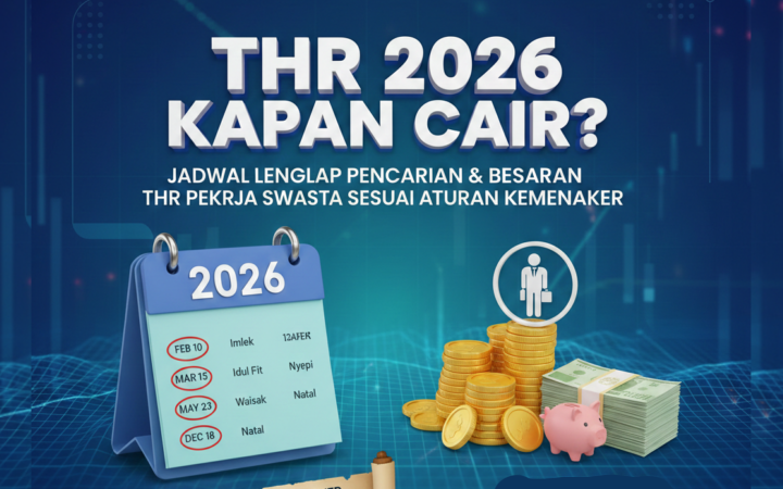 THR 2026 kapan cair? Simak jadwal pencairan THR Idul Fitri, Natal, Imlek, Nyepi, Waisak dan besaran THR pekerja sesuai aturan.