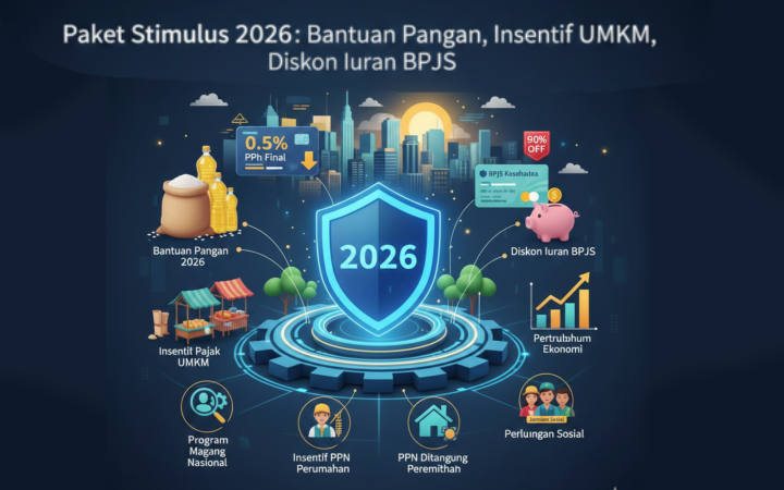 Paket stimulus 2026 lanjutan program 2025 mencakup bantuan pangan, insentif pajak UMKM, dan diskon iuran BPJS bagi pekerja.