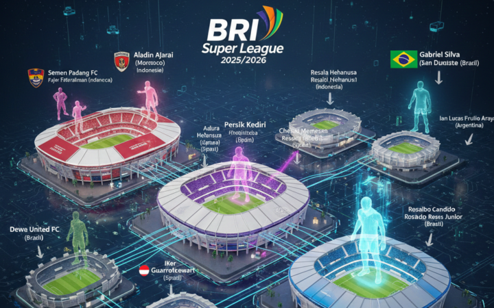Update transfer BRI Super League 2025/2026 putaran kedua: Persija dan Persik Kediri paling aktif, Arema FC resmi tambah winger Brasil.