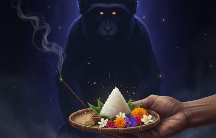 Pesugihan kera Ngujang Tulungagung dipercaya libatkan jin kera dan ritual sesajen. Benarkah makam ini jadi tempat mencari kekayaan?