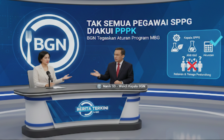 Tak semua pegawai SPPG diangkat PPPK. BGN tegaskan hanya jabatan inti dalam program MBG yang masuk skema PPPK.