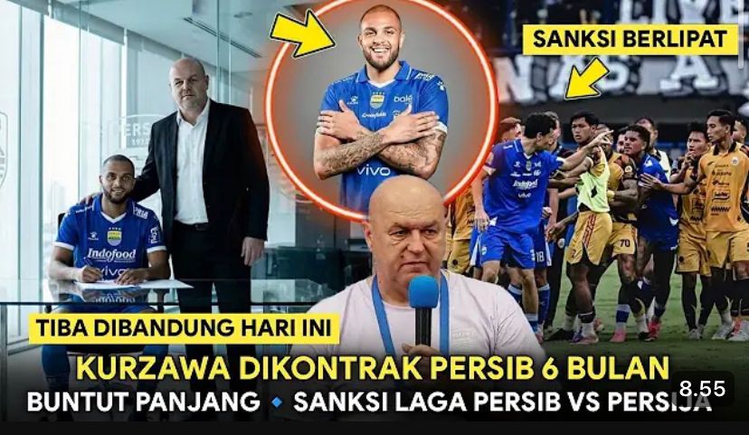 Buntut Persib Bandung vs Persija: dua pemain Persija disanksi Komdis PSSI, krisis skuad, sementara Kurzawa makin dekat ke Persib.