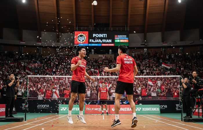Fajar Alfian dan Muhammad Shohibul Fikri menjadi sorotan dalam hasil drawing babak 16 besar Daihatsu Indonesia Masters 2026 yang digelar di Istora Senayan, Jakarta.