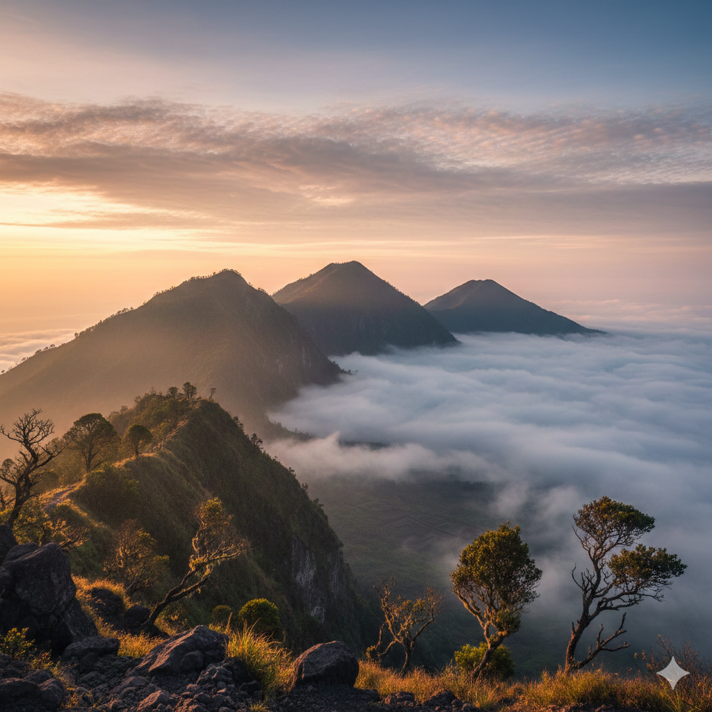 Di antara tiga puncaknya, Gunung Lawu menyimpan doa, tapa, dan perpisahan seorang raja. Legenda Gunung Lawu adalah cerita tentang akhir dan awal.