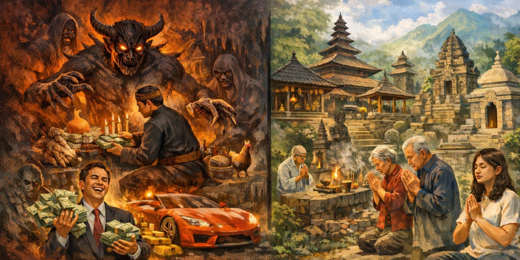 Pesugihan Keraton Gunung Kawi Malang terungkap faktanya. Benarkah tempat ini bikin kaya atau hanya mitos spiritual turun-temurun?
